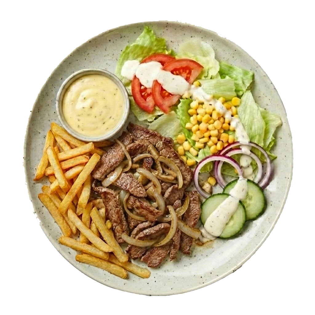 KEBAB TALLERKEN (lam eller kylling)